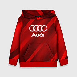 Детская толстовка Audi red полосы