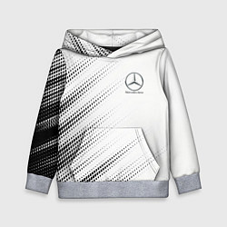 Толстовка-худи детская Mercedes-Benz - White, цвет: 3D-меланж