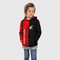 Толстовка-худи детская Honda марка авто, цвет: 3D-меланж — фото 2