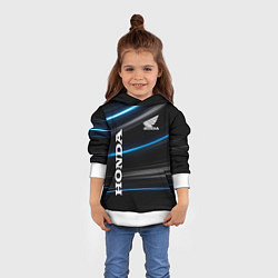 Толстовка-худи детская Honda Хонда, цвет: 3D-белый — фото 2