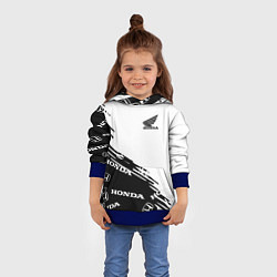 Толстовка-худи детская Honda sport pattern, цвет: 3D-синий — фото 2