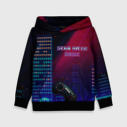 Толстовка-худи детская SEGA MEGA DRIVE, цвет: 3D-черный