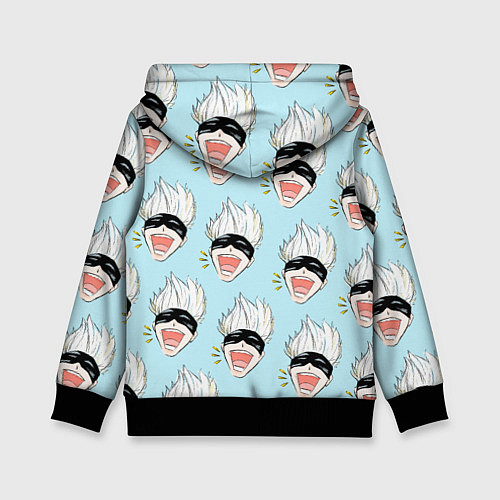 Детская толстовка Узор с Сатору / 3D-Черный – фото 2