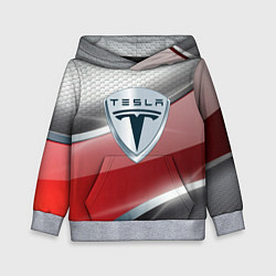 Толстовка-худи детская Tesla - Logo Style, цвет: 3D-меланж