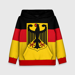 Толстовка-худи детская Германия - Germany, цвет: 3D-красный