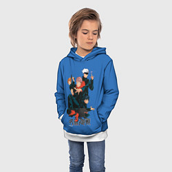 Толстовка-худи детская Magic team here, цвет: 3D-белый — фото 2