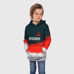 Толстовка-худи детская Mitsubishi - Auto бренд, цвет: 3D-меланж — фото 2