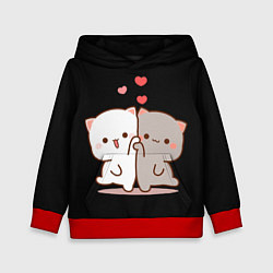 Детская толстовка Кошачья любовь навсегда Kitty love forever