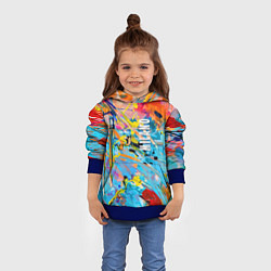 Толстовка-худи детская Vanguard fashion pattern Milano, цвет: 3D-синий — фото 2