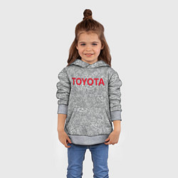 Толстовка-худи детская TOYOTA PATTERN LOGO Z, цвет: 3D-меланж — фото 2