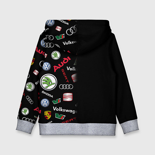 Детская толстовка Volkswagen Group Half Pattern / 3D-Меланж – фото 2