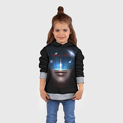 Толстовка-худи детская Universe galaxy, цвет: 3D-меланж — фото 2