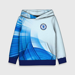Толстовка-худи детская Chelsea FC челси фк, цвет: 3D-синий