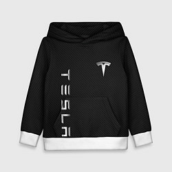 Толстовка-худи детская TESLA - ТЕСЛА КАРБОН И МЕТАЛЛ, цвет: 3D-белый