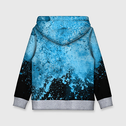 Детская толстовка Спортивное плавание Голубая вода / 3D-Меланж – фото 2