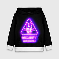 Толстовка-худи детская Five Nights at Freddys: Security Breach логотип, цвет: 3D-белый