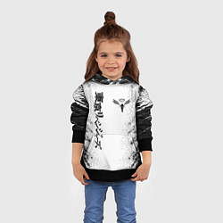 Толстовка-худи детская Токийские мстители Tokyo Revengers logo, цвет: 3D-черный — фото 2