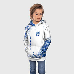 Толстовка-худи детская Volvo - Auto sport, цвет: 3D-белый — фото 2
