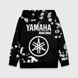 Толстовка-худи детская YAMAHA Racing Краска, цвет: 3D-черный