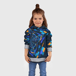 Толстовка-худи детская Geometric pattern Fashion Vanguard, цвет: 3D-меланж — фото 2