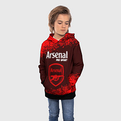 Толстовка-худи детская ARSENAL Pro Sport Спрей, цвет: 3D-черный — фото 2