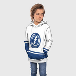 Толстовка-худи детская Tampa Bay Lightning NHL, цвет: 3D-белый — фото 2