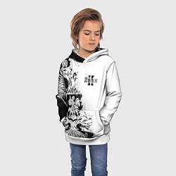 Толстовка-худи детская ИВАН ГЕРБ, цвет: 3D-белый — фото 2