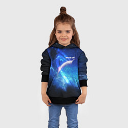 Толстовка-худи детская Space art 2022, цвет: 3D-черный — фото 2
