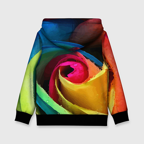 Детская толстовка Роза fashion 2022 / 3D-Черный – фото 2