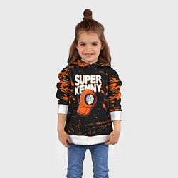 Толстовка-худи детская Южный парк - Кенни, цвет: 3D-белый — фото 2