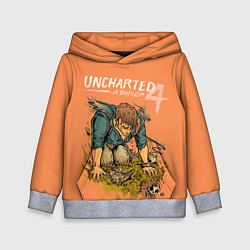 Толстовка-худи детская Uncharted 4 A Thiefs End, цвет: 3D-меланж