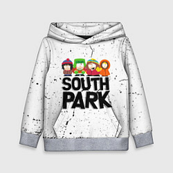 Толстовка-худи детская Южный парк мультфильм - персонажи South Park, цвет: 3D-меланж