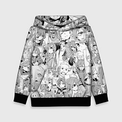 Толстовка-худи детская Реинкарнация безработного паттерн, цвет: 3D-черный