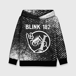 Толстовка-худи детская Blink 182 КОТ Спрей, цвет: 3D-черный