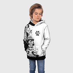 Толстовка-худи детская МАРК ГЕРБ, цвет: 3D-черный — фото 2
