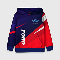 Толстовка-худи детская ФОРД FORD, цвет: 3D-синий