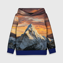 Толстовка-худи детская Та самая Джомолунгма Сагарматха Everest, цвет: 3D-синий