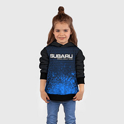 Толстовка-худи детская SUBARU RACING Арт, цвет: 3D-черный — фото 2