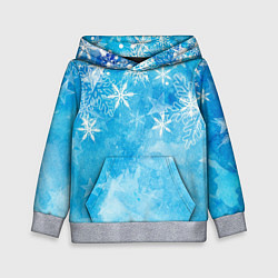 Детская толстовка Новогодние снежинки