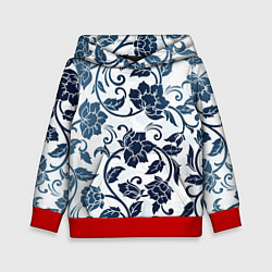 Детская толстовка Гжелевые цветы