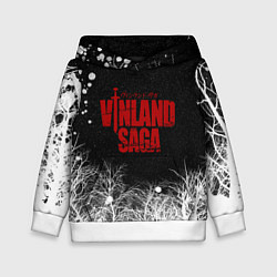 Толстовка-худи детская Сага о Винланде логотип, цвет: 3D-белый