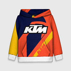 Толстовка-худи детская KTM VINTAGE SPORTWEAR, цвет: 3D-белый