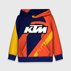 Толстовка-худи детская KTM VINTAGE SPORTWEAR, цвет: 3D-синий