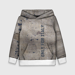 Детская толстовка Only for Italy Мешковина Авангард Hype