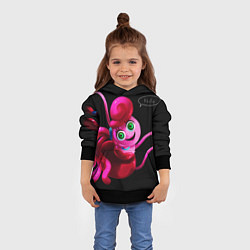 Толстовка-худи детская POPPY PLAYTIME - Mommy long legs Мама длинные ноги, цвет: 3D-черный — фото 2