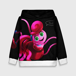 Толстовка-худи детская POPPY PLAYTIME - Mommy long legs Мама длинные ноги, цвет: 3D-белый