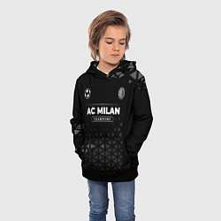 Толстовка-худи детская AC Milan Форма Champions, цвет: 3D-черный — фото 2