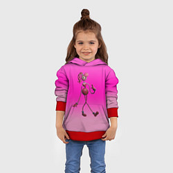 Толстовка-худи детская POPPY PLAYTIME МАМА ДЛИННЫЕ НОГИ, цвет: 3D-красный — фото 2