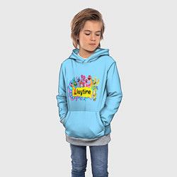Толстовка-худи детская POPPY PLAYTIME chapter 2 персонажи, цвет: 3D-меланж — фото 2