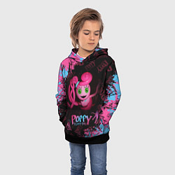 Толстовка-худи детская Mommy Poppy Playtime, цвет: 3D-черный — фото 2